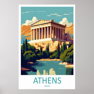 Poster Cartaz Nacional de Viagens Parque Atenas EsquiVint