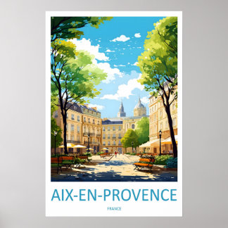 Poster Cartaz Nacional do Parque Vintage Aix En Provence
