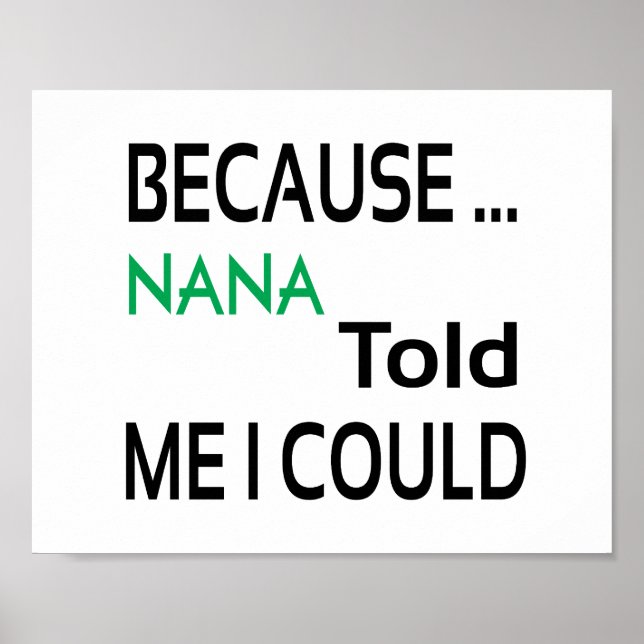 Poster Cartaz Nana (tamanho padrão de moldura) (Frente)