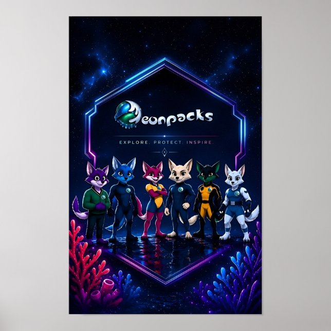 Poster cartaz Neonpacks (Frente)