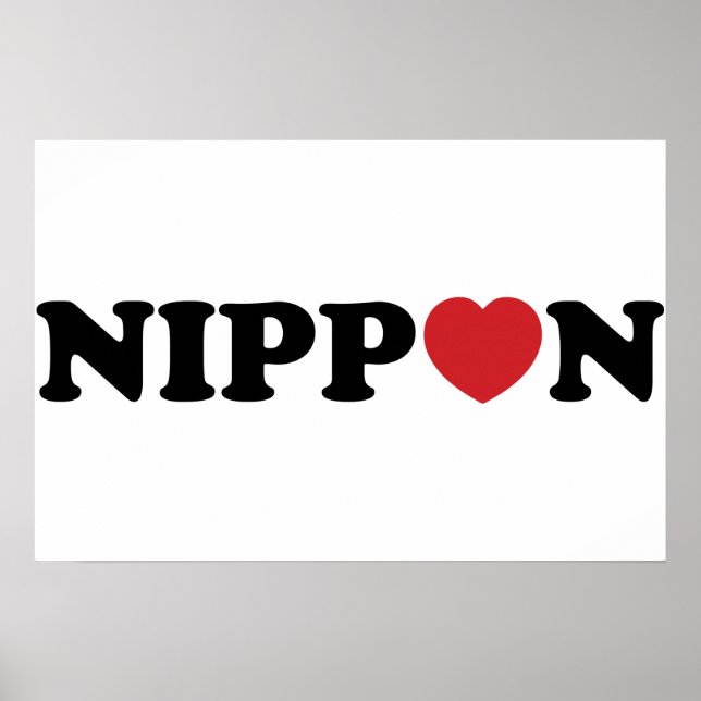 Poster Cartaz Nippon Love Heart (Frente)