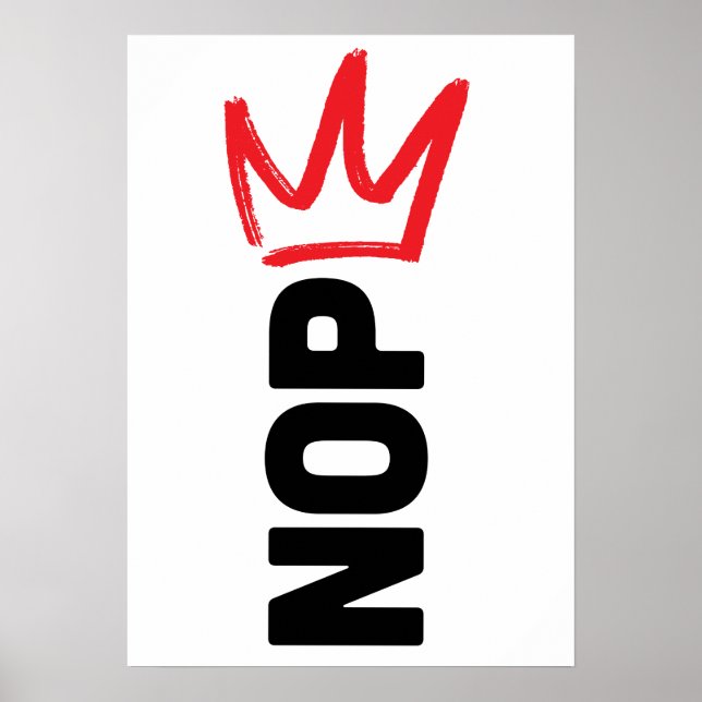 Poster Cartaz NOPE Sem Reis (Frente)