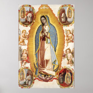 Poster Cartaz Nossa Senhora de Guadalupe Arte Católica Me