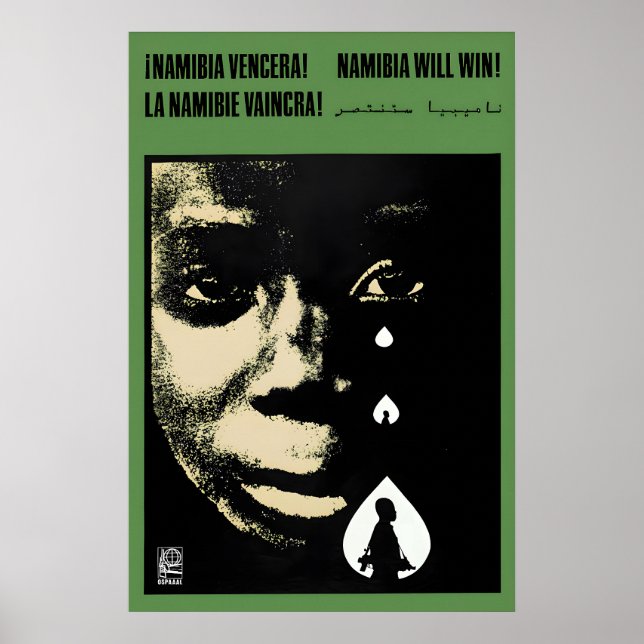 Poster Cartaz OSPAAAL Namíbia vencerá! (Frente)