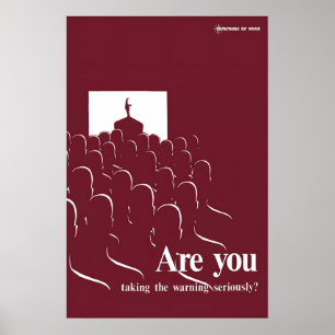 Poster Cartaz OTAN Você está levando o aviso a sério