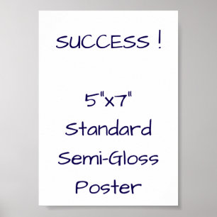 Poster Cartaz Padrão Semi-Brilho 5"x7"