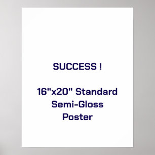 Poster Cartaz Padrão Semi-Brillo 16"x20"