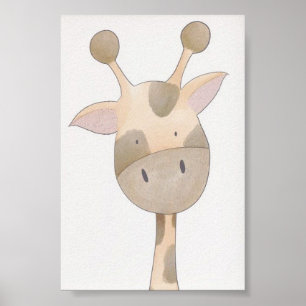 Poster Cartaz para Berçário - Girafa