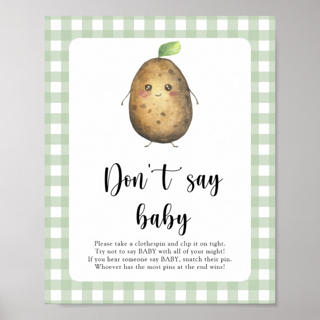 Poster Cartaz Pequena Batata Não diga bebê (Frente)