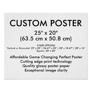 Pôster Cartaz Personalizado Brilhante Paisagem 63,5 cm x 