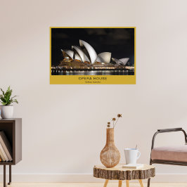 Poster Cartaz Personalizado da Casa de Ópera Arte de Pare