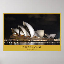 Poster Cartaz Personalizado da Casa de Ópera Arte de Pare