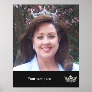 Poster Cartaz Personalizado da Rainha do Concurso