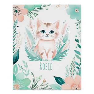 Pôster Cartaz Personalizado de Bebê Boho - Design de Gati