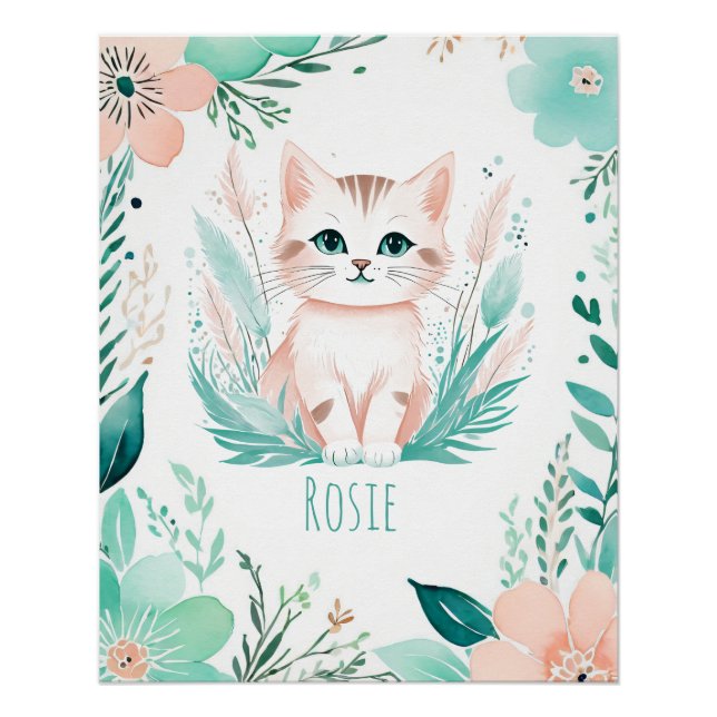 Pôster Cartaz Personalizado de Bebê Boho - Design de Gati (Frente)