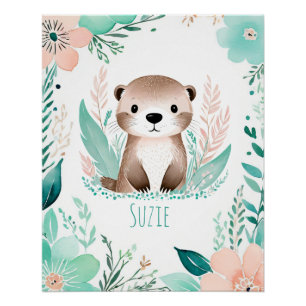 Pôster Cartaz Personalizado de Bebê Boho - Design de Lont