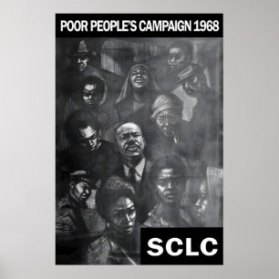 Poster Cartaz Político EUA SCLC Southern Christian