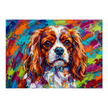 Cartaz Pop Art Cavalier King Charles Spaniel Ousad