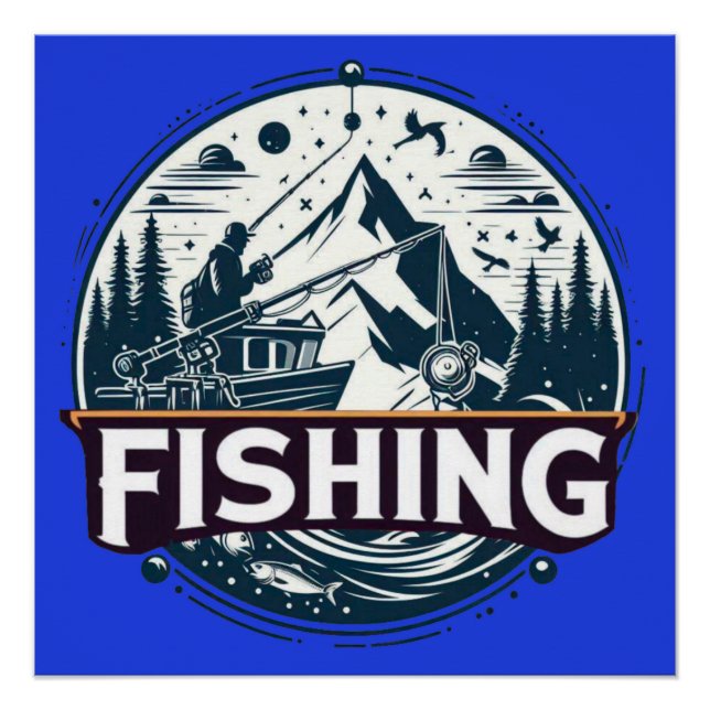 Pôster Cartaz poster de pesca (Frente)