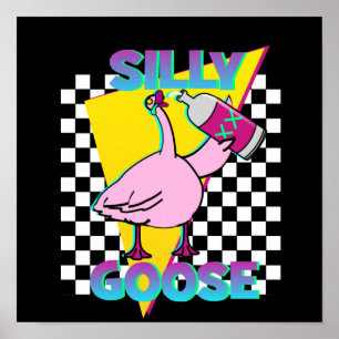 Pôster Cartaz Preto Goose Bobo Vintage 80s