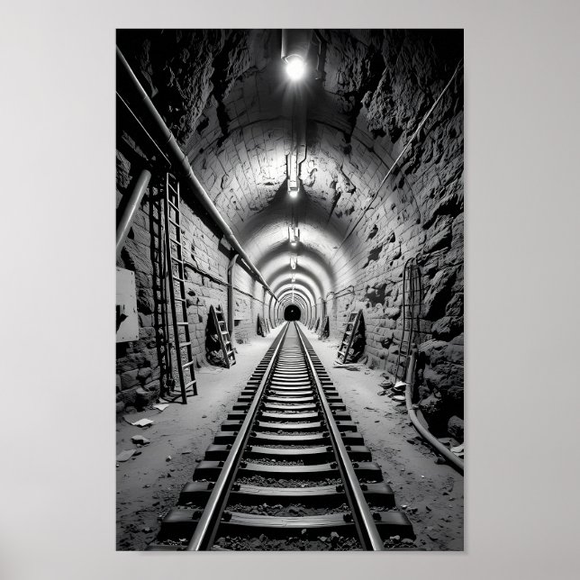 Poster Cartaz Procurando Luz Além do Túnel (Frente)