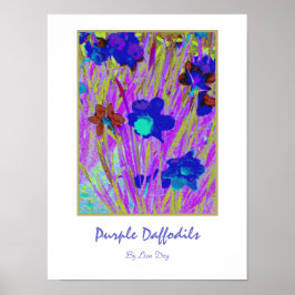 Pôster Cartaz 'Purple Daffodils'