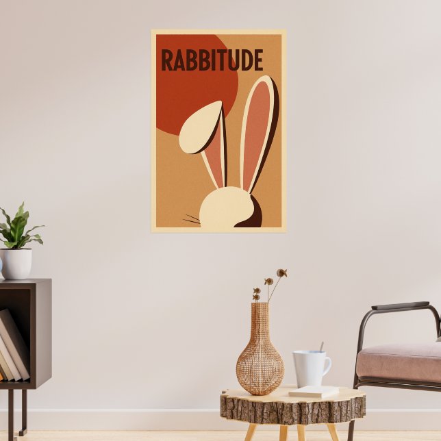 Poster Cartaz Rabbitude (Sala de Estar 3)