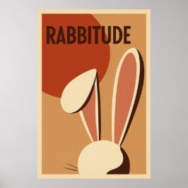 Poster Cartaz Rabbitude