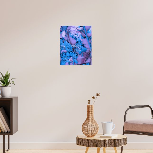 Poster Cartaz Respirar Floral (Sala de Estar 3)