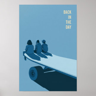 Poster Cartaz Retro de Skate