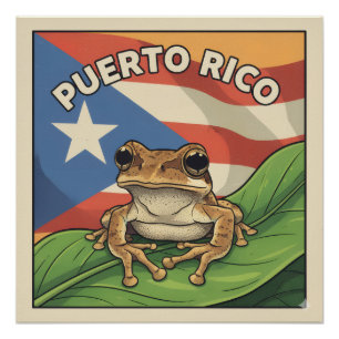 Pôster Cartaz Retro Orgulho Boricua