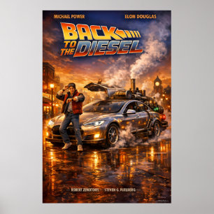 Poster Cartaz Retro Timewarp Streetlight Reverie