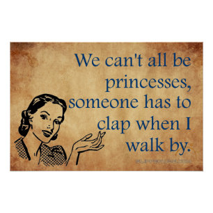Pôster Cartaz retrô vintage das princesas da SlipperyJoe'