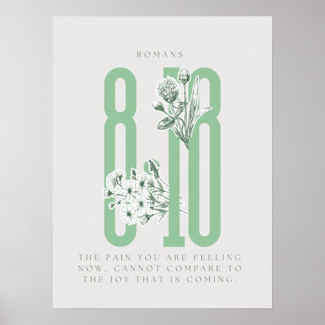 Poster Cartaz ROMANOS 8:18 (Frente)