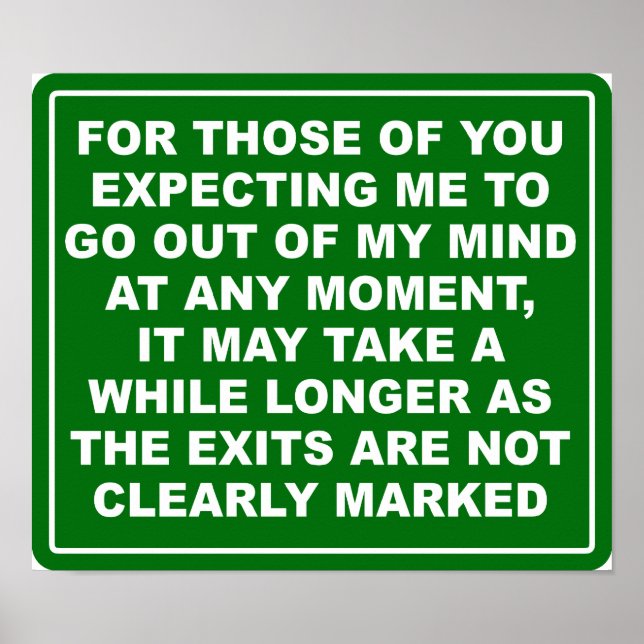 Poster Cartaz Saídas da Mente (Frente)