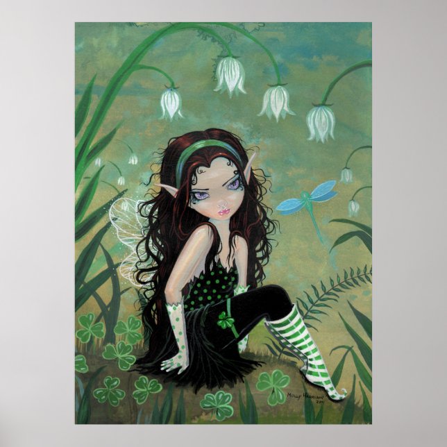 Poster Cartaz Shramrock Fairy por Molly Harrison (Frente)