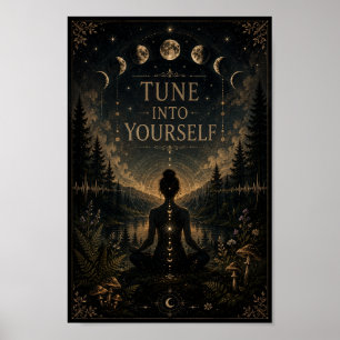 Poster Cartaz Sintonize-se Meditação Celestial