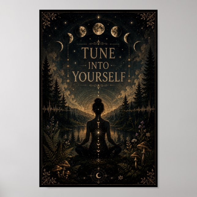 Poster Cartaz Sintonize-se | Meditação Celestial (Frente)