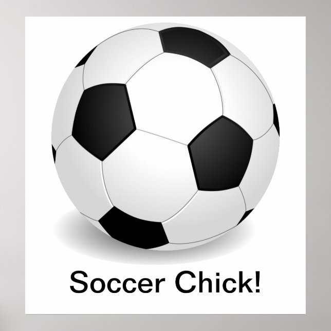 Pôster Cartaz "Soccer Chick" (Frente)