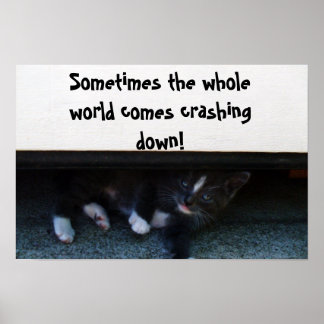 Poster cartaz SOMETIMES THE WORLD CRASHES ON YOU