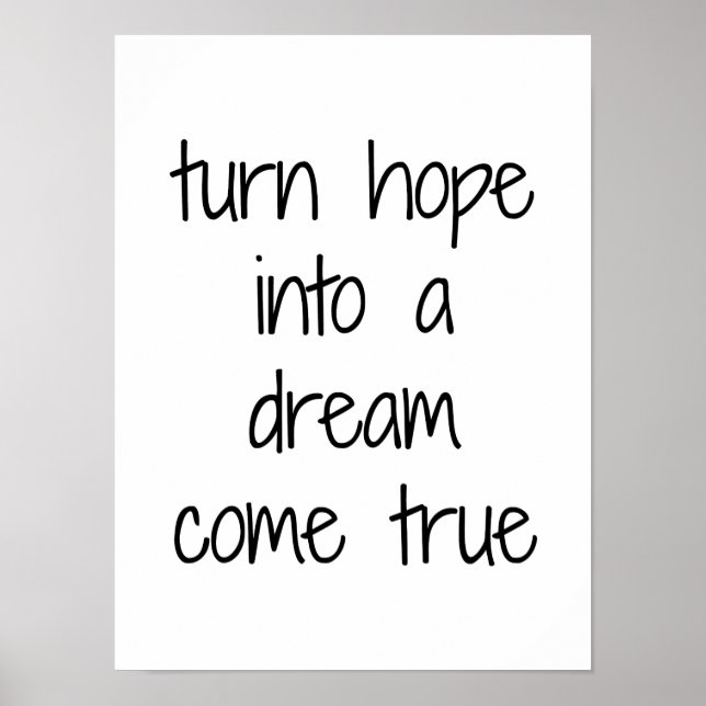 Poster Cartaz Sonho Realizado (Frente)