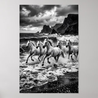 Poster Cartaz Stormbound Lipizzaner Dreamscape