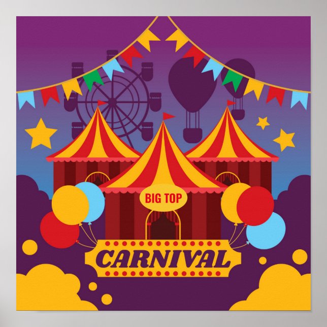 Poster Cartaz - Tenda Grande do Carnaval (Frente)