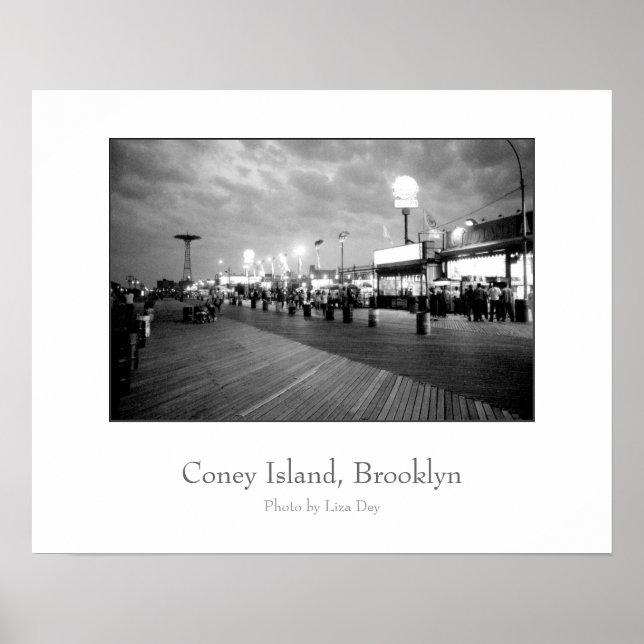 Poster Cartaz 'The Boardwalk at Night' (Frente)