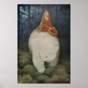 Poster Cartaz Theodor Kittelsen Kvitebjørn kong Valemon