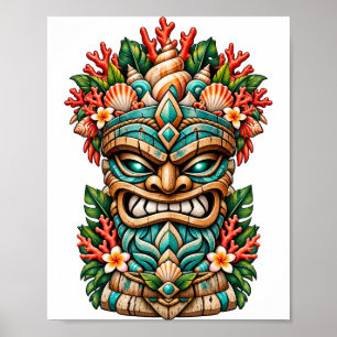 Poster Cartaz Tiki Concha da Lagoa