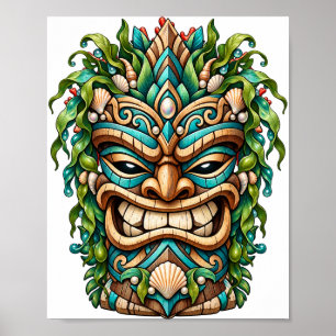 Poster Cartaz Tiki Jade Shell