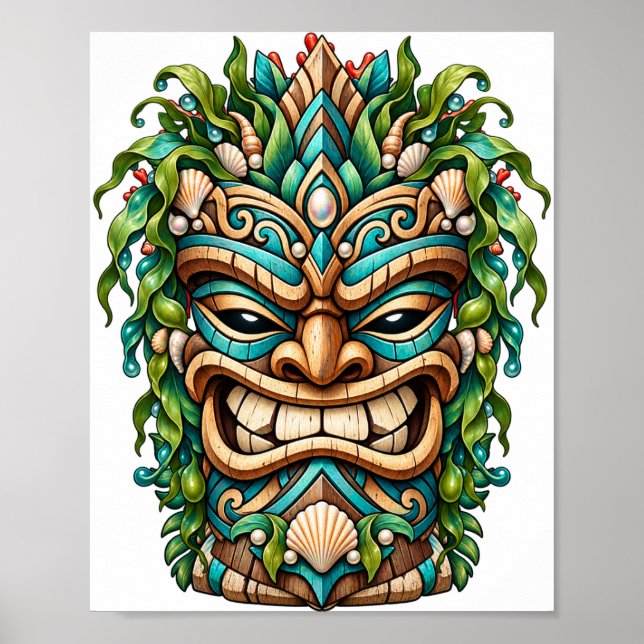 Poster Cartaz Tiki Jade Shell (Frente)