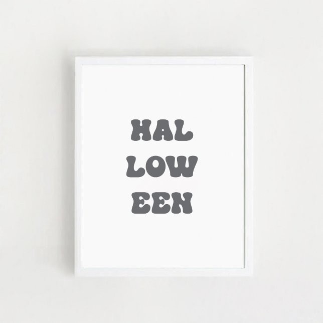 Poster Cartaz Tipográfico de Halloween (Criador carregado)