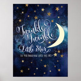 Poster Cartaz Twinkle Twinkle Little Star